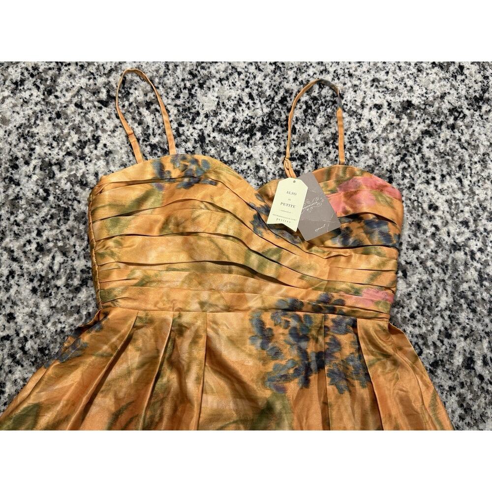 NWT $228 Anthropologie James Coviello Multicolor Floral Botanica Dress Sz 6 - Picture 6 of 10